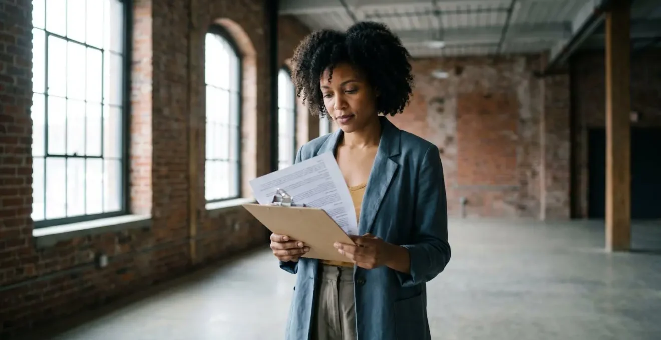 Organisateur professionnel au Québec consultant les documents d'assurance avant un événement